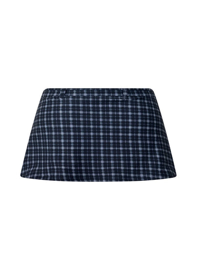 Shanny Skort / Indigo Plaid