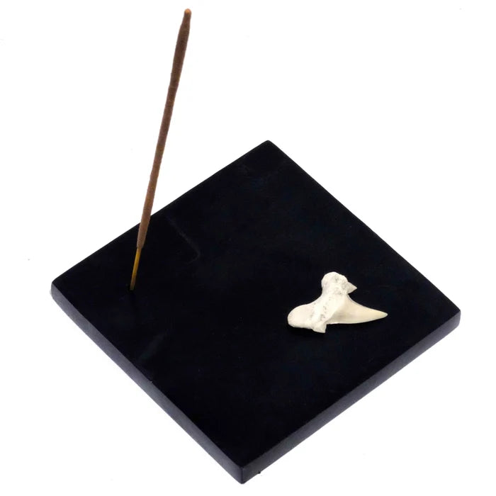 Shark Tooth Stone Incense Plate