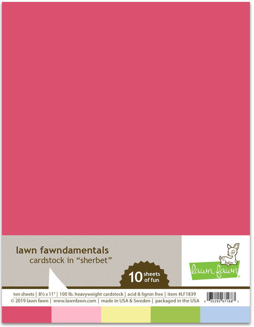 sherbet pack cardstock