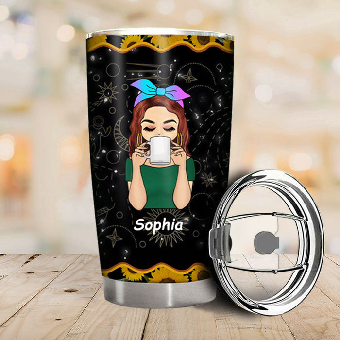 She's A Sunflower Strong And Bold - Gift For Women - Personalized Custom Tumbler