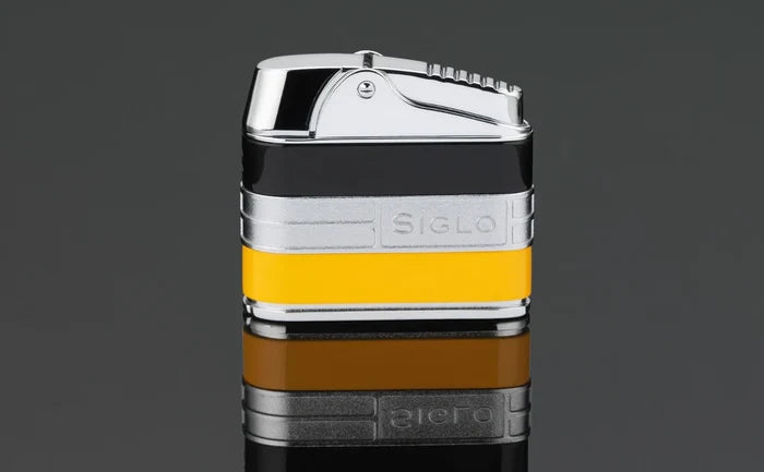 Siglo Black and Yellow Retro II Lighter - 100.10964