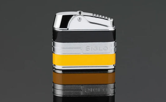 Siglo Black and Yellow Retro II Lighter - 100.10964