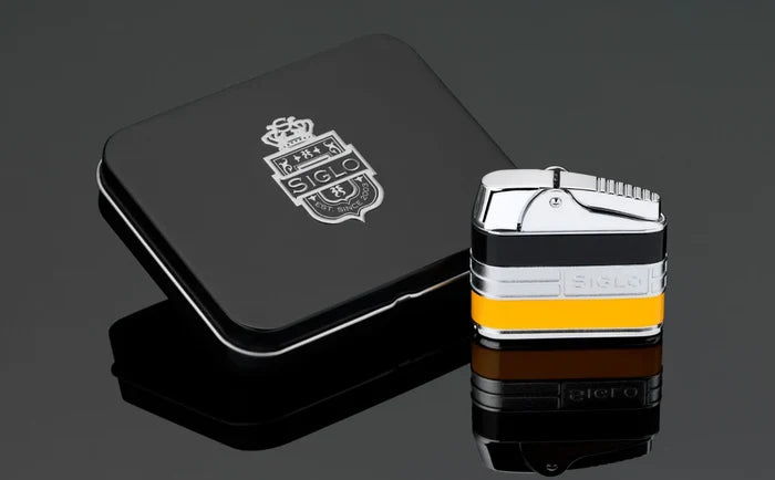 Siglo Black and Yellow Retro II Lighter - 100.10964