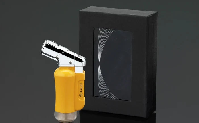 Siglo Glossy Yellow Mini Torch Lighter  - 10010387D