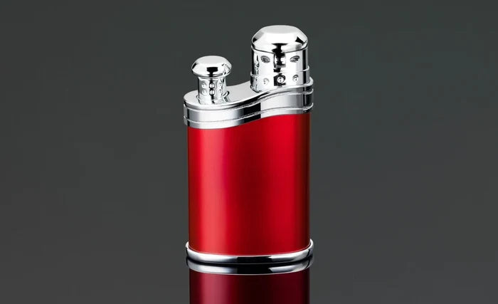 Siglo Metallic Red Bean Shape Single Torch Lighter - 100.10451D