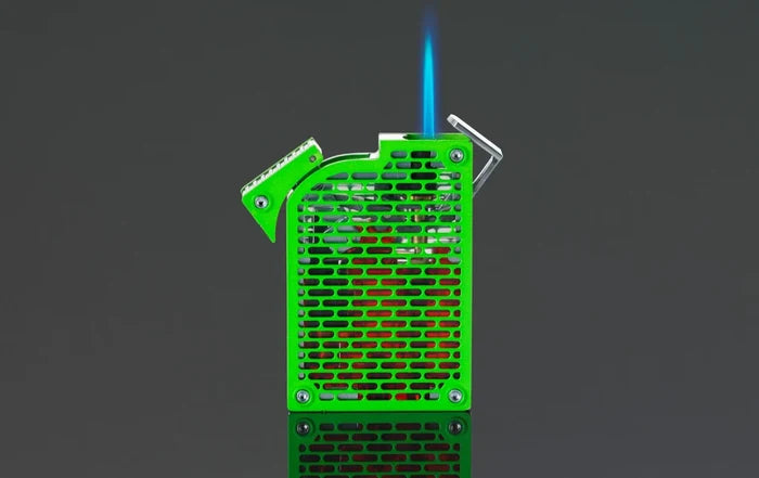 Siglo Neon Green Wire Single Torch Lighter - 10012442D