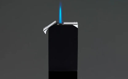 Siglo Set Black Twin Single Torch and Soft Flame Lighter with Straight Cigar Cutter - 10012371D