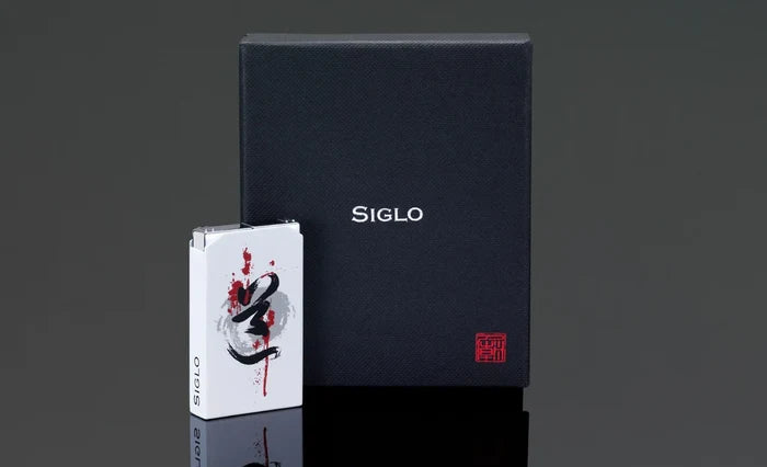 Siglo White Tao Twin Single Torch and Soft Flame Lighter - 10011375