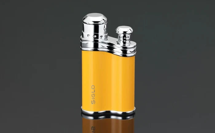 Siglo Yellow Bean Shape Single Torch Lighter - 100.10447