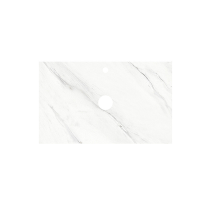 600*460*20mm / Greek White / TH-Center Tap Hole