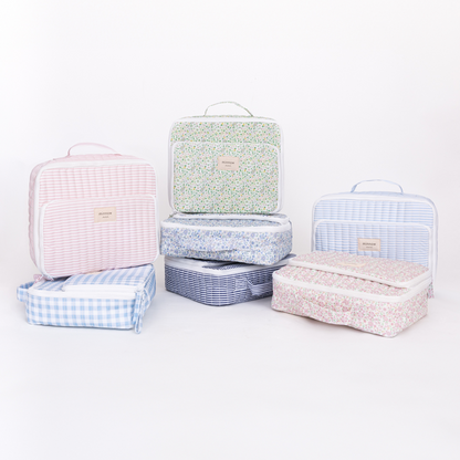 slate floral lunchbox