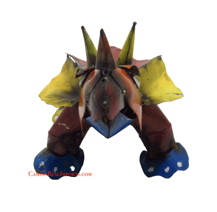 Small Colored Metal Triceratops Dinosaur MTDNS003