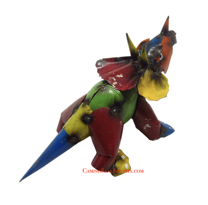 Small Colored Metal Triceratops Dinosaur MTDNS003