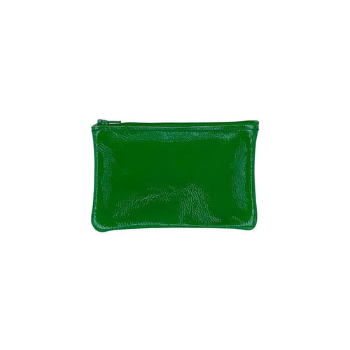 Small Zip Pouch | Candy Patent Emerald