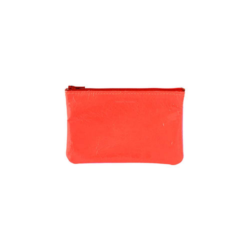Small Zip Pouch | Fluoro Red
