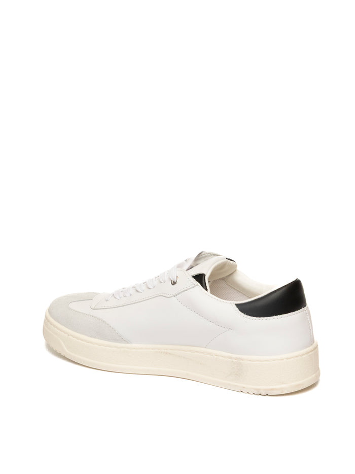 VALENTINO Sneaker pelle bianco/nero 7002VTC PELLE/CAM-WHI/BLACK