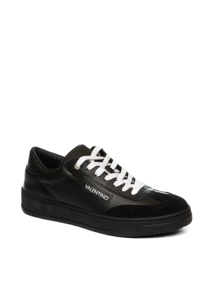 VALENTINO Sneaker pellle nero 7002VTC PELLE/CAM-BLACK