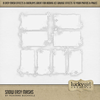 Snow Easy Masks Digital Scrapbook Kit