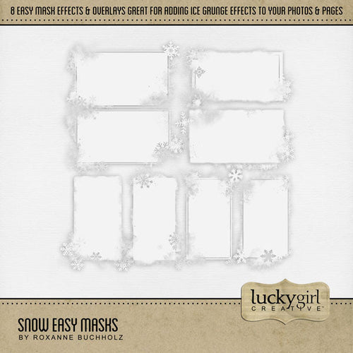 Snow Easy Masks Digital Scrapbook Kit