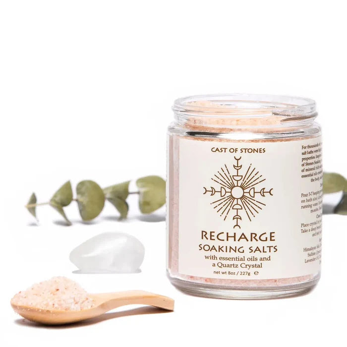 Soaking Salts With Clear Quartz Crystal | Recharge