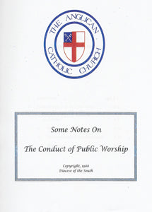 Some Notes on the Conduct of Public Worship