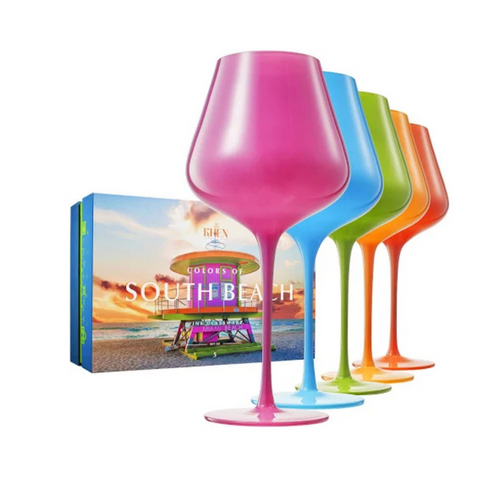 South Beach Wine Glass Set