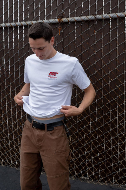 Men's South O Dragway Short Sleeve Standard T-Shirt in the color White - Men's Lifestyle image