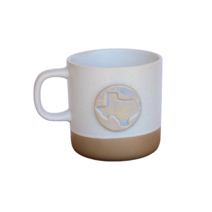 Stamped Pottery Mug