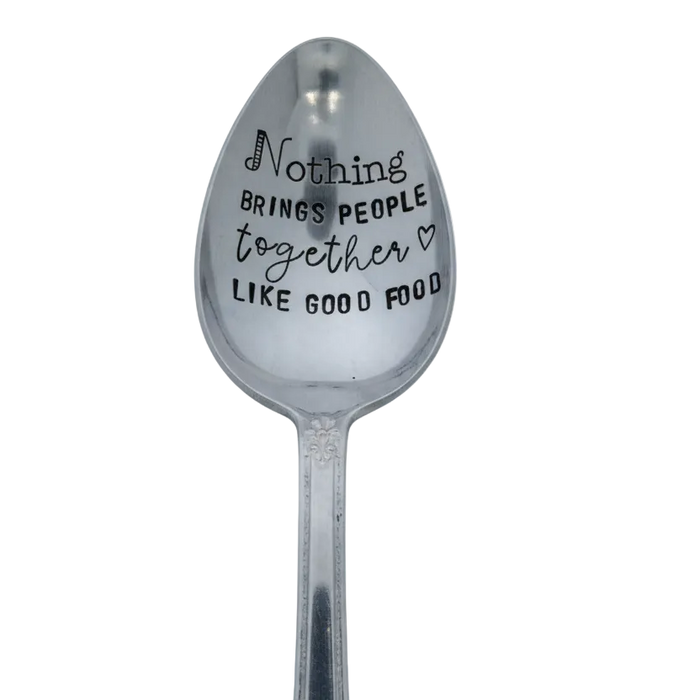 Stamped Vintage Serving Spoon