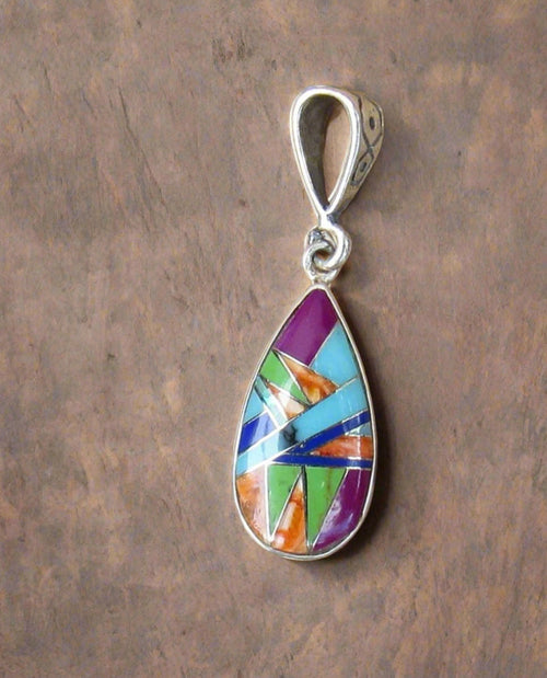 Sterling Silver Multi-Stone Pendant STSP0027