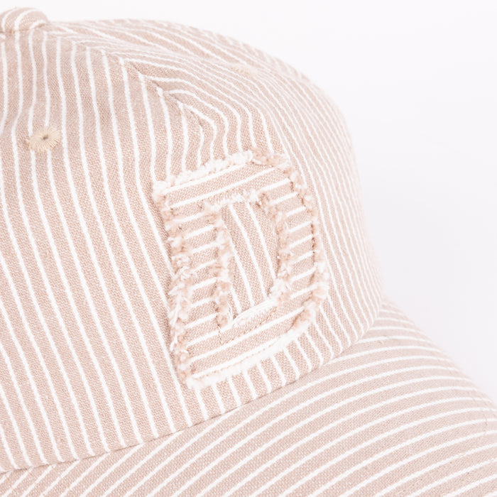 Striped Worker Cap