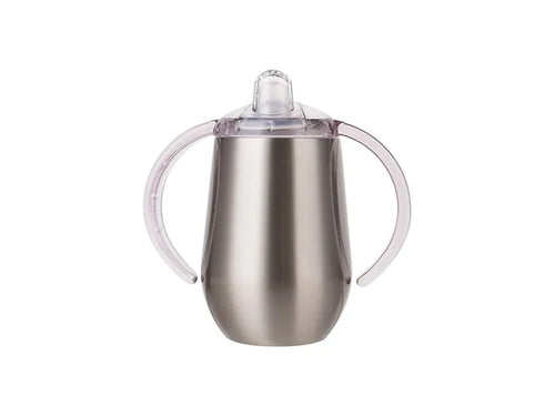 Sublimation 10oz/300ml Insulated Stainless Steel Sippy Cup with Spout (Silver)