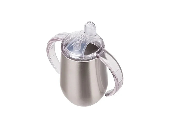 Sublimation 10oz/300ml Insulated Stainless Steel Sippy Cup with Spout (Silver)