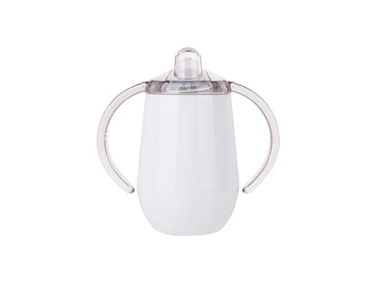 Sublimation 10oz/300ml Insulated Stainless Steel Sippy Cup with Spout (White)