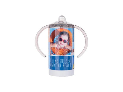 Sublimation 13oz/400ml Stainless Steel Sippy Cup with Spout (White)