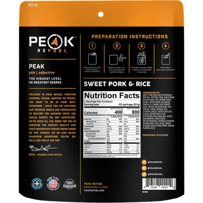 Sweet Pork & Rice Meal