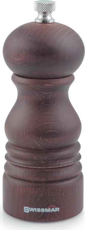 Swissmar - Culinary Castell 5.5" Walnut Stain Pepper Mill (14cm) - SMP1401CWA - DISCONTINUED