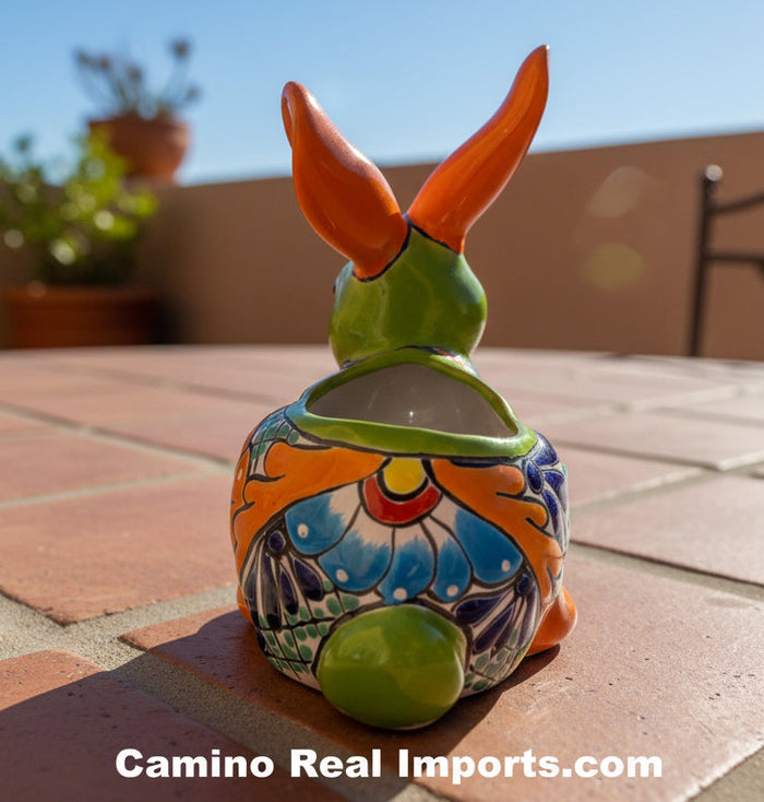 Talavera Bunny/Rabbit Flower Pot Planter TBFP11009