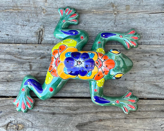 Talavera Wall Decor Frog 12" TF121