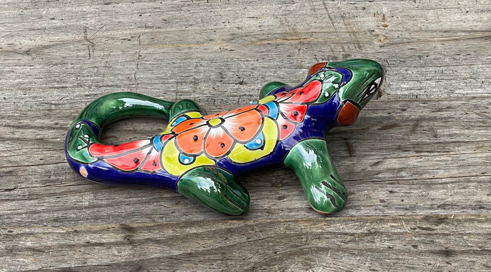Talavera Wall Decor Gecko Iguana 10" TIG10014