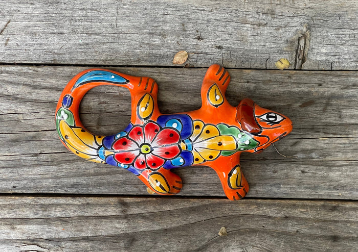 Talavera Wall Decor Gecko Iguana 10" TIG10019