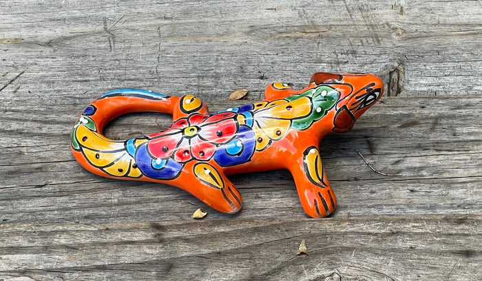 Talavera Wall Decor Gecko Iguana 10" TIG10019