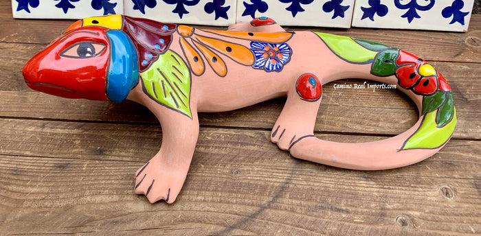 Talavera Wall Decor Gecko Iguana 16" TIG16001