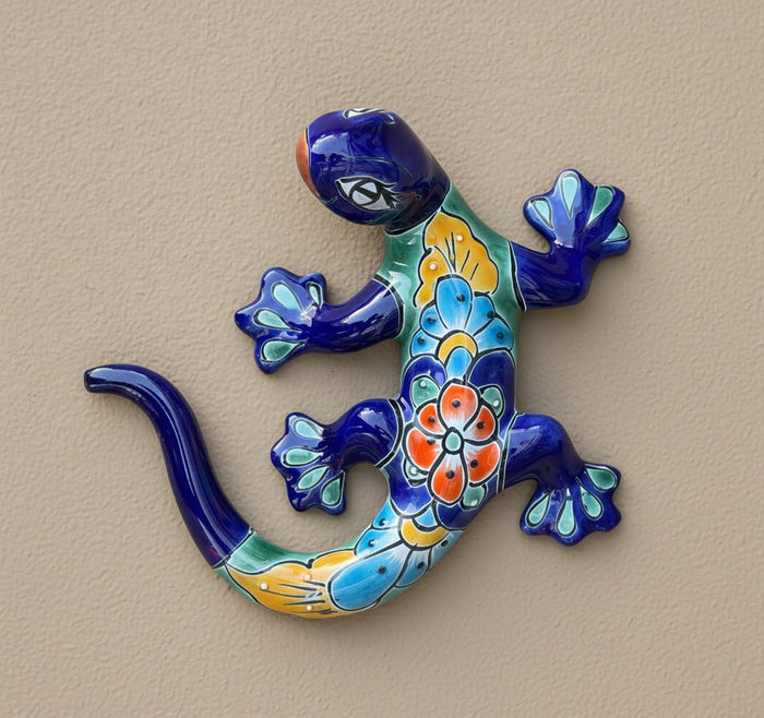 Talavera Wall Decor Gecko Salamander 10" TGS10007