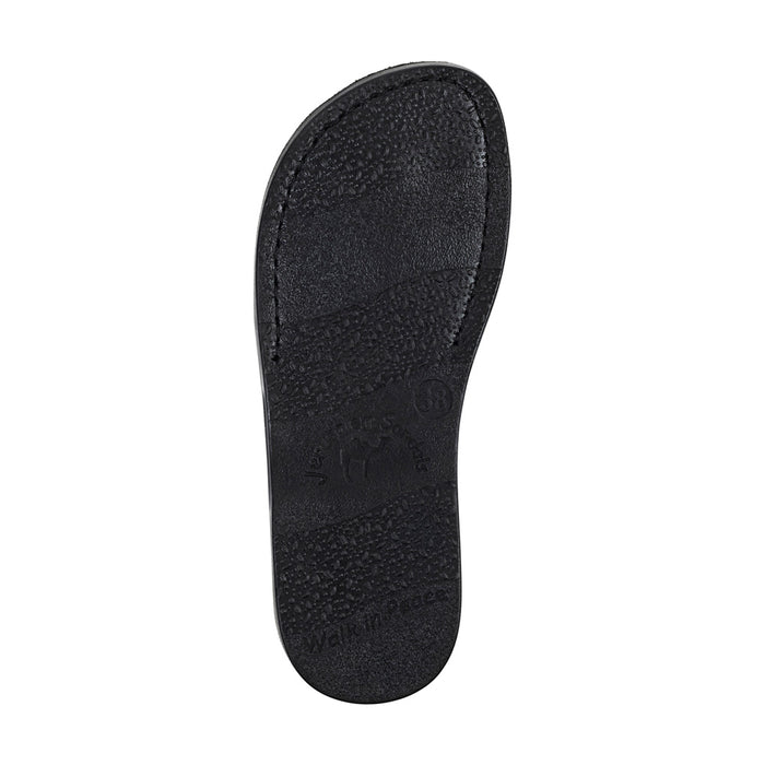 Tamar Buckle Vegan - Leather Alternative Sandal | Black