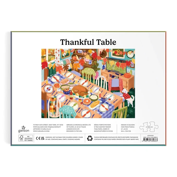 Thankful Table | 1,000 Piece Jigsaw Puzzle