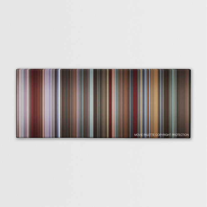 That Awkward Moment color palette canvas print: thousands of thin vertical stripes of color