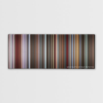 That Awkward Moment color palette canvas print: thousands of thin vertical stripes of color