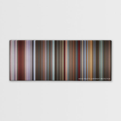 That Awkward Moment color palette canvas print: thousands of thin vertical stripes of color