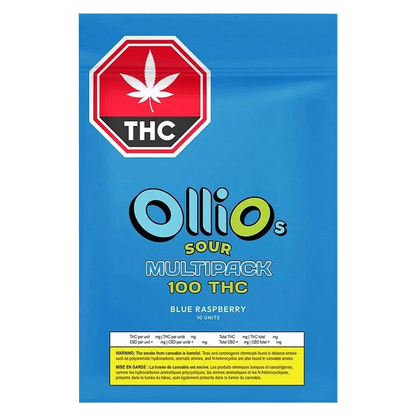 Olli O's 10 Pack THC Multipack Blue Raspberry Gummies Edibles